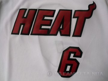 Camiseta James #6 Miami Heat Blanco